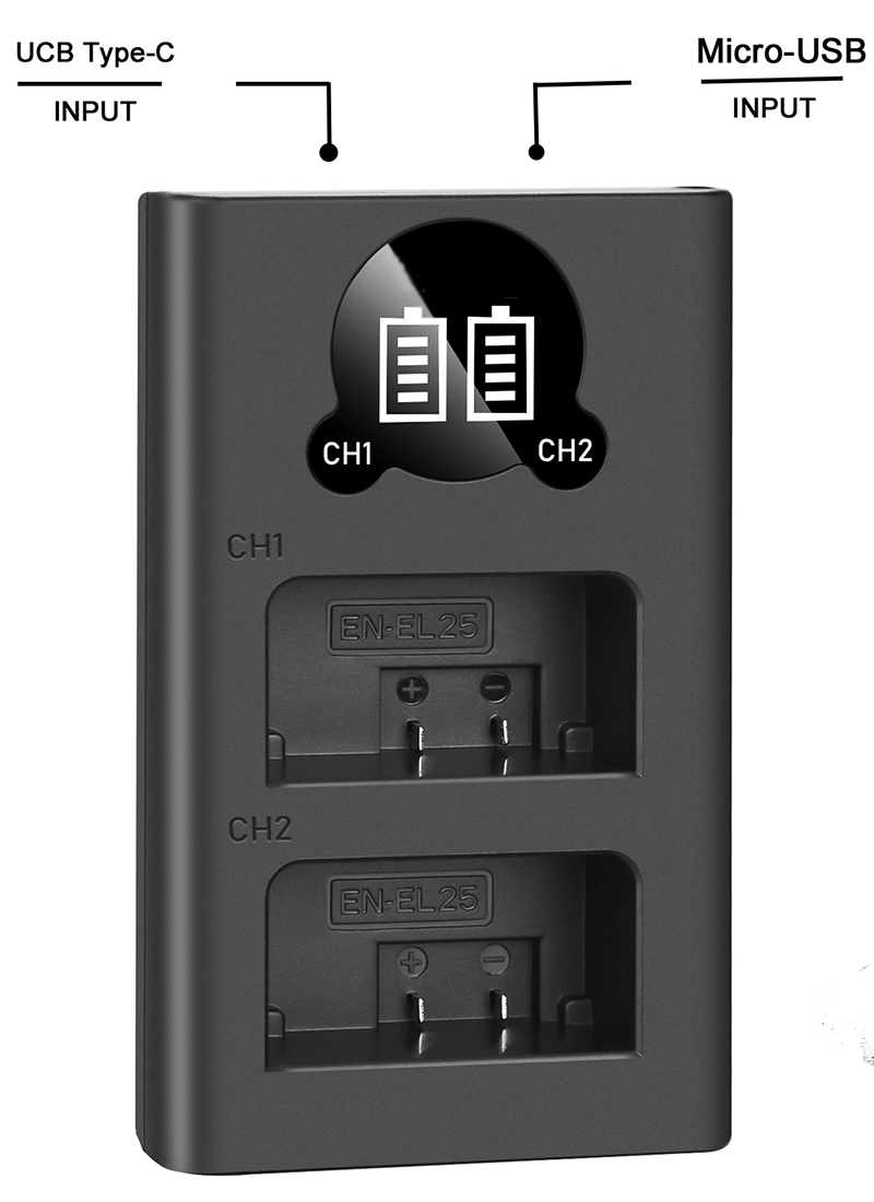 Battery Charger Replacement for NIKON EN-EL25 