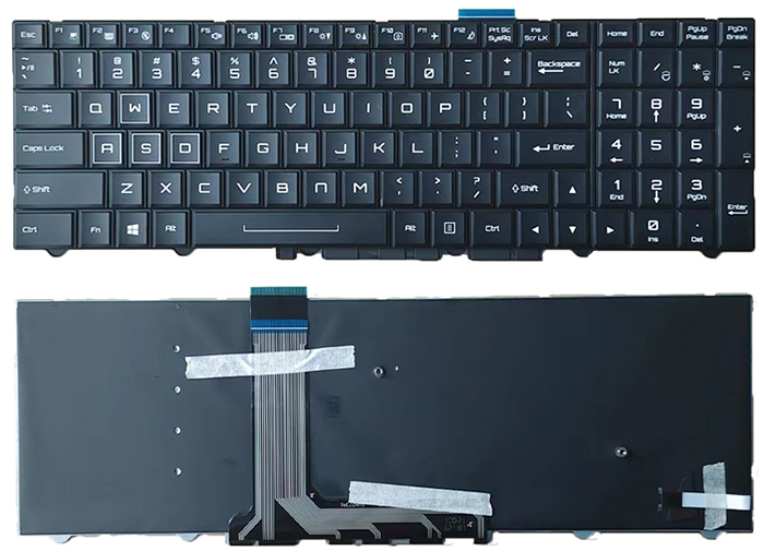 klávesnicu notebooku náhrada za CLEVO P750DM-G 