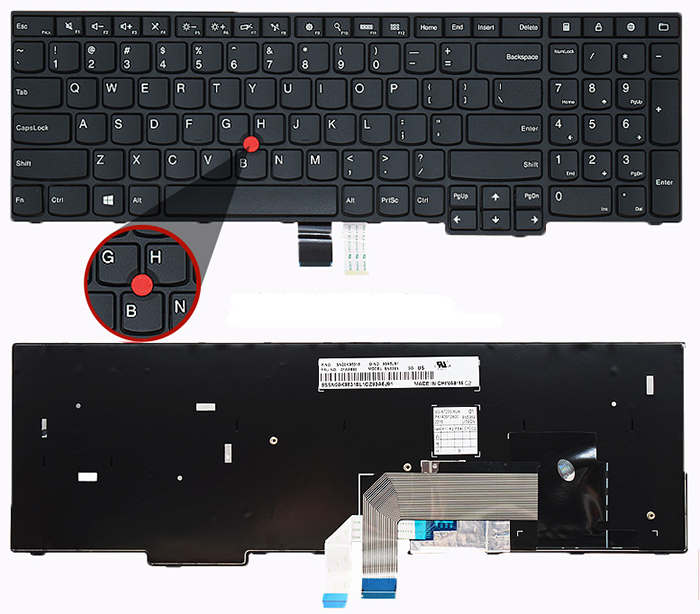 klávesnici notebooku Náhrada za LENOVO ThinkPad-E560-Series 