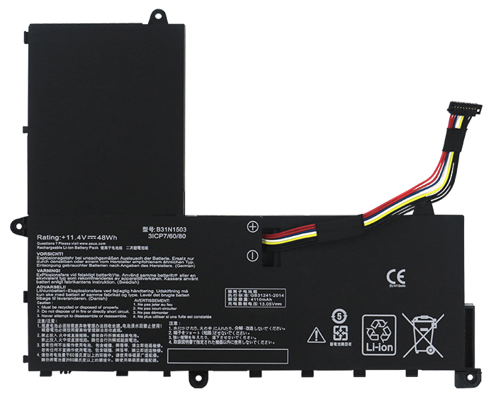 PC batteri Erstatning for ASUS EeeBook-E202SA-1D 