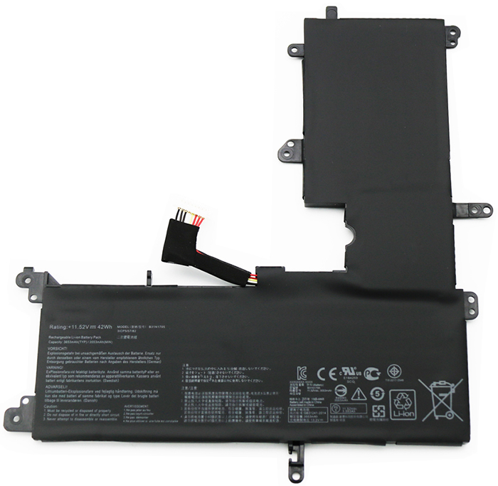 PC batteri Erstatning for ASUS VivoBook-Flip-TP410UAR 