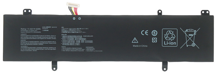 PC batteri Erstatning for asus S4200UF 