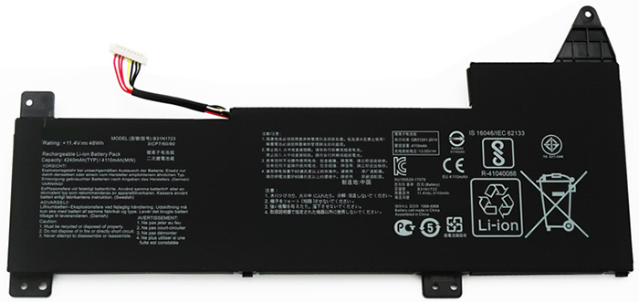 bateria do portátil substituição para Asus VivoBook-R570ZD bateria do portátil substituição para Asus VivoBook-R570ZD