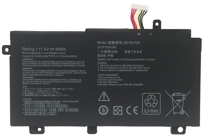 PC batteri Erstatning for ASUS FX504GD 