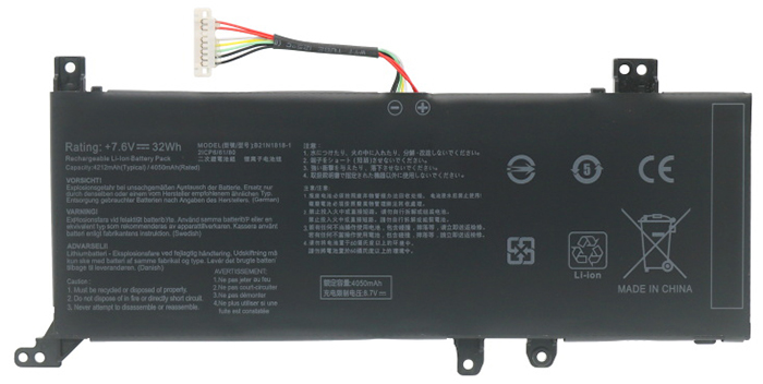 Laptop Battery Replacement for ASUS C21N1818 