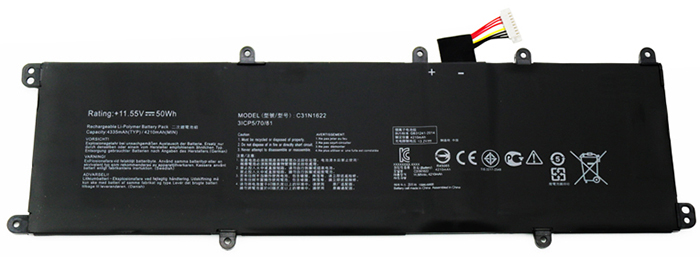PC batteri Erstatning for asus U5100U 