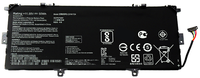 PC batteri Erstatning for asus ZenBook-13-UX331UN 
