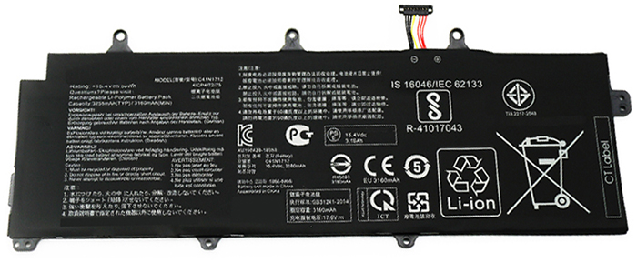 komputer riba bateri pengganti Asus C41N1712 