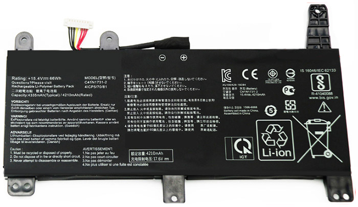 Laptop Akkumulátor csere számára ASUS ROG-Strix-G17-G712LU 