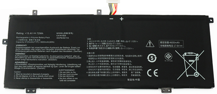 PC batteri Erstatning for asus ADOL-14EQ 
