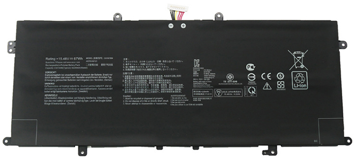 PC batteri Erstatning for asus ZenBook-S-UX393JA-Series 