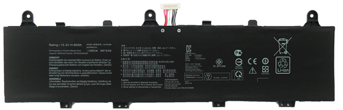 Baterai laptop penggantian untuk Asus ROG-Zephyrus-Duo-15-GX550LWS 