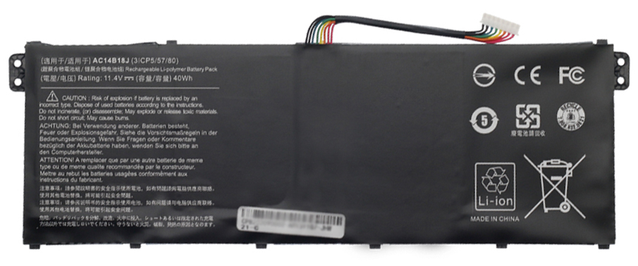 bateria do portátil substituição para ACER AC14B18J 