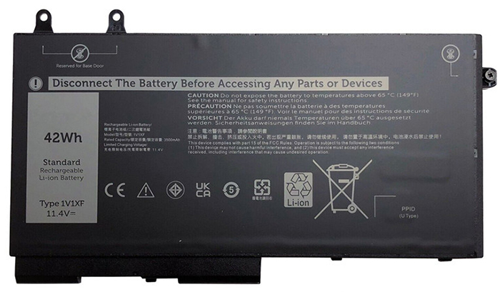 Baterie Notebooku Náhrada za Dell Latitude-5510-E5510-Series 