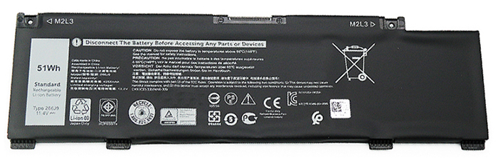 bateria do portátil substituição para Dell G3-15-3500 