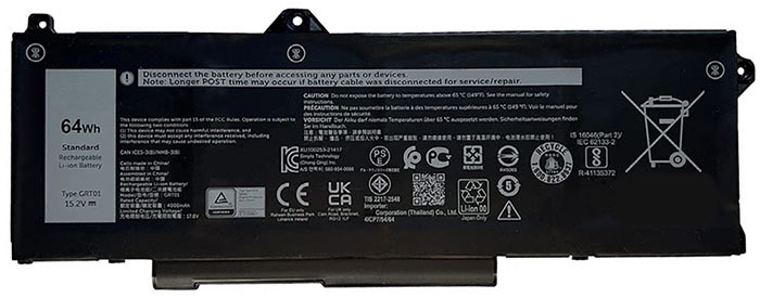 Laptop Battery Replacement for DELL Precision-15-5531 