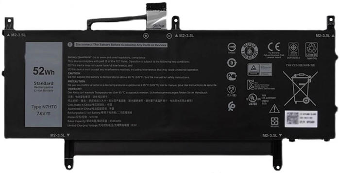 PC batteri Erstatning for Dell Latitude-9510-2-in-1-Series 