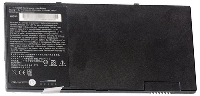 bateria do portátil substituição para GETAC BP3S1P2160-S 