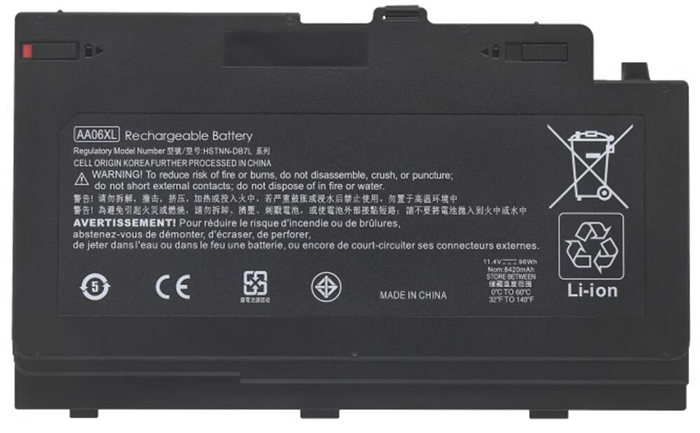 bateria do portátil substituição para Hp ZBOOK-17-G4-1NL43UT 