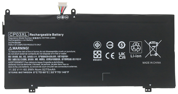 PC batteri Erstatning for HP  Spectre-X360-13-AE001NT 