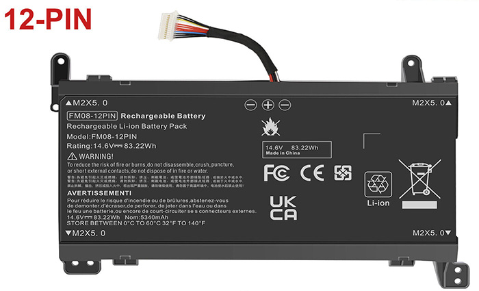 PC batteri Erstatning for HP  OMEN-17-an026TX 