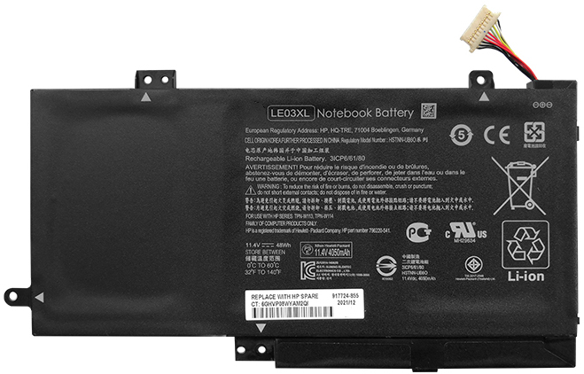 bateria do portátil substituição para Hp TPN-W114 