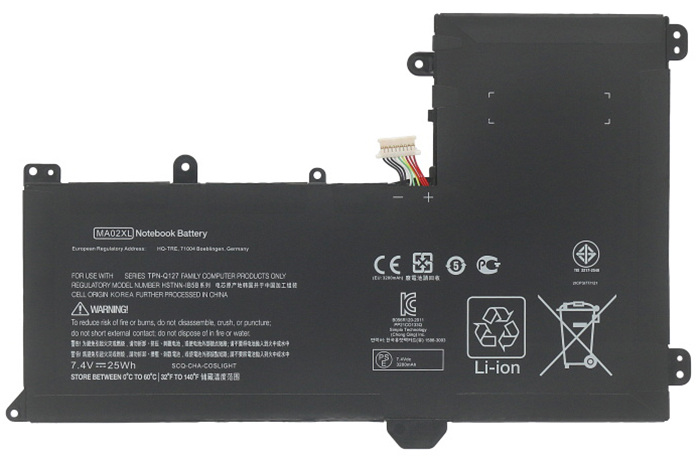 bateria do portátil substituição para hp SlateBook-10-h007ru-x2 