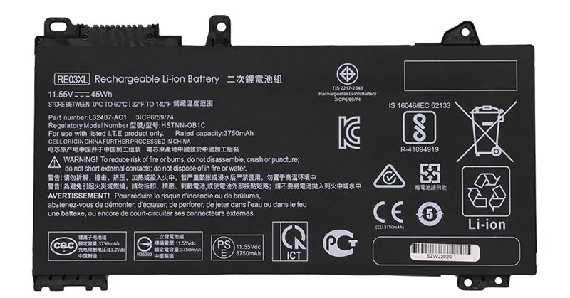 Baterie Notebooku Náhrada za Hp PROBOOK-430-G6-6GA79EC 