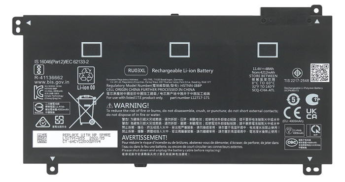 komputer riba bateri pengganti HP  L12717-421 