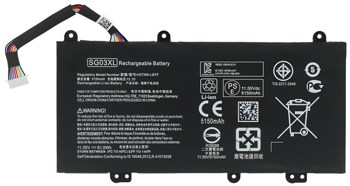 bateria do portátil substituição para Hp Envy-M7-U010DX 