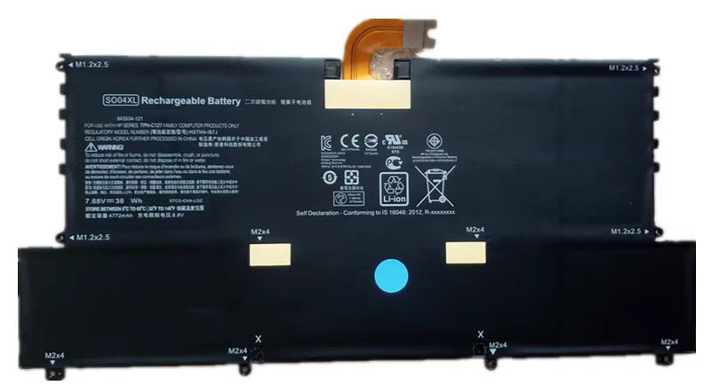 PC batteri Erstatning for HP TPN-C127 