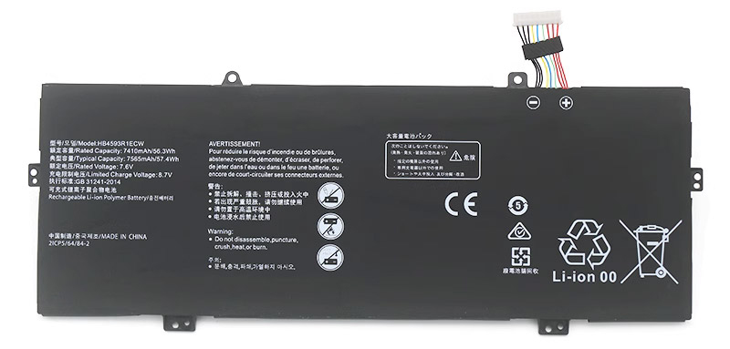 PC batteri Erstatning for HUAWEI KLVL-WFH9 