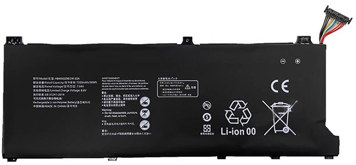 Baterai laptop penggantian untuk HUAWEI KLVL-WFH9 