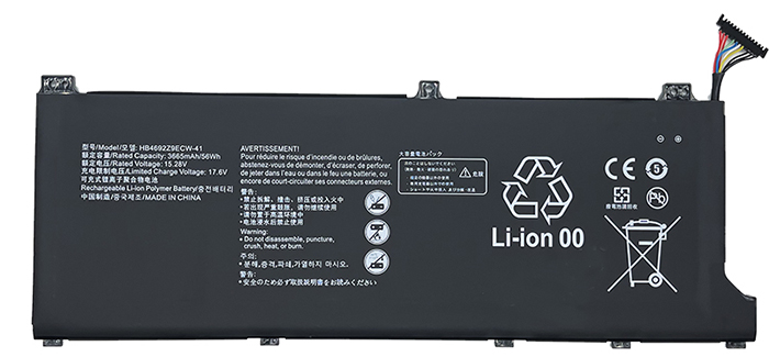 bateria do portátil substituição para HUAWEI NBL-WAP9HNL 