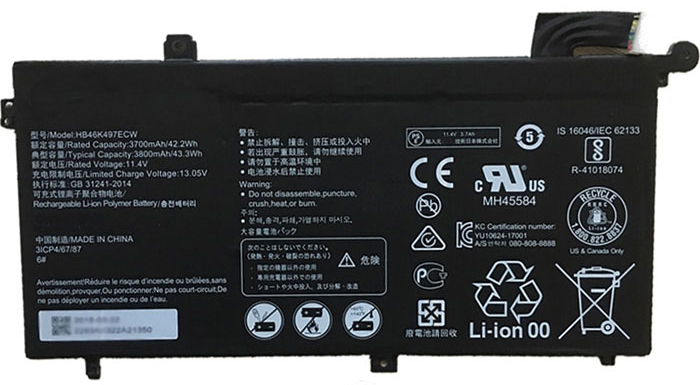 Laptop Battery Replacement for HUAWEI MRC-W60 