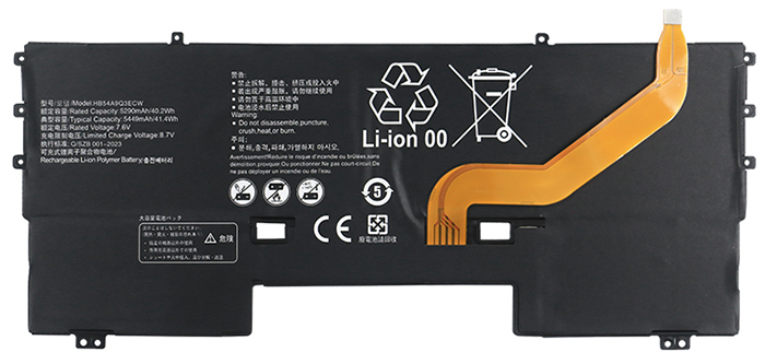 PC batteri Erstatning for HUAWEI MateBook-X-WT-WX9 