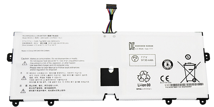 bateria do portátil substituição para LG LBR1223E 