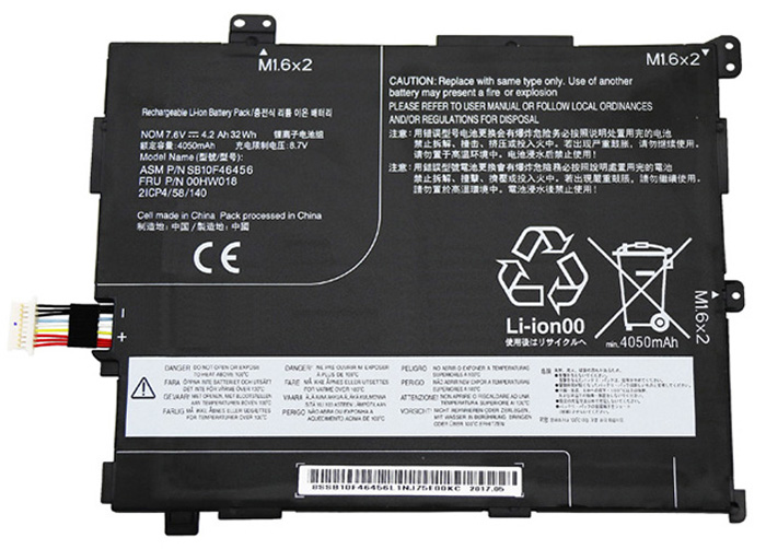 Baterai laptop penggantian untuk LENOVO 00HW016 