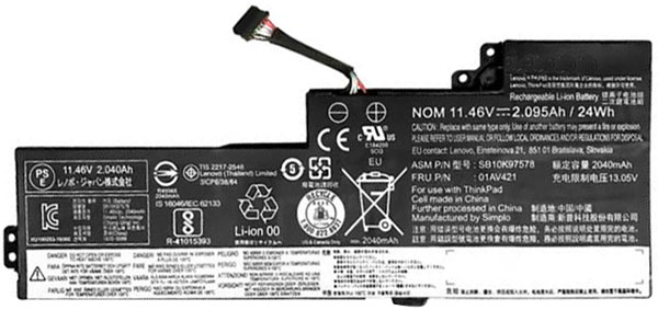 Baterie Notebooku Náhrada za Lenovo ThinkPad-T480(20L5A00KCD) 