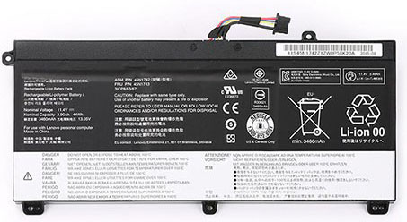 PC batteri Erstatning for lenovo ThinkPad-W550 