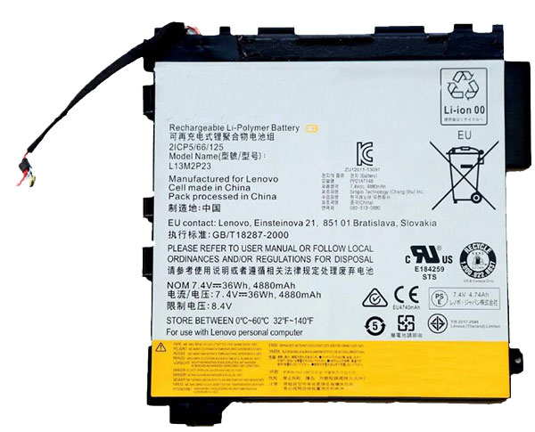 bateria do portátil substituição para Lenovo L13M2P23 