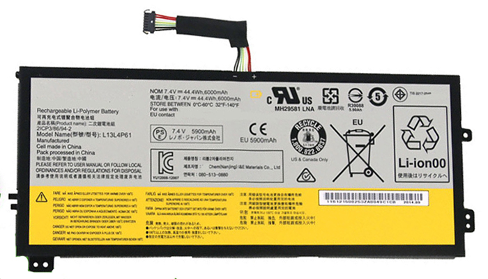bateria do portátil substituição para Lenovo L13L4P61 