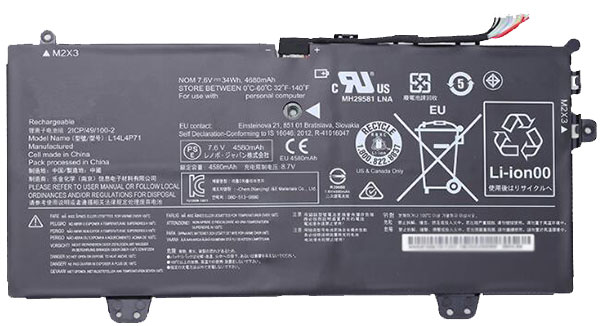 Baterai laptop penggantian untuk LENOVO L14L4P712 
