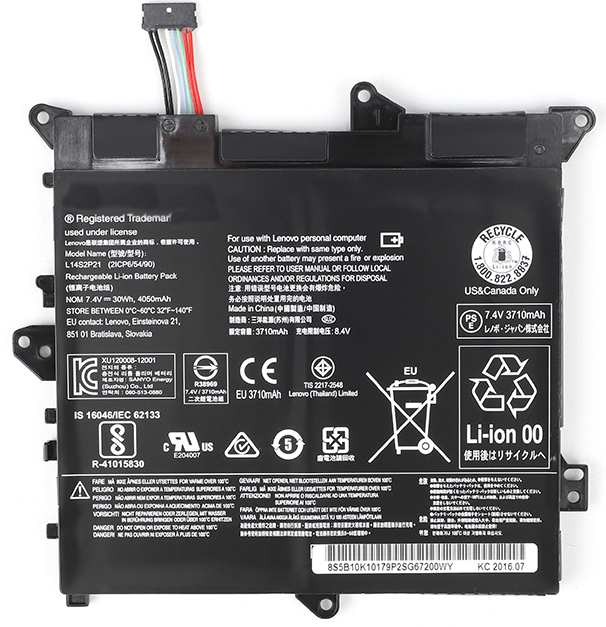 bateria do portátil substituição para Lenovo IdeaPad-300S-11IBR(80KU) 