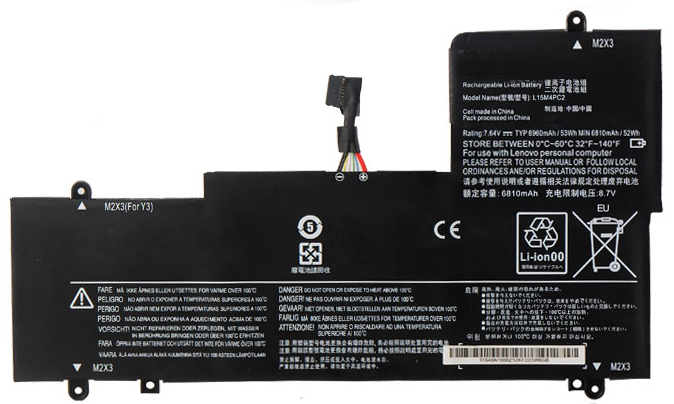 Baterai laptop penggantian untuk LENOVO Yoga-710-14ISK-ISE-Series 