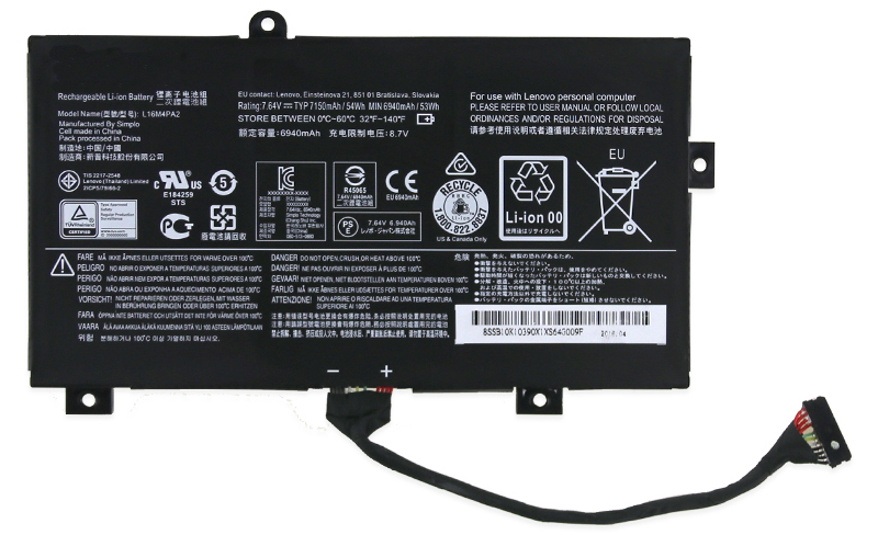 Laptop Battery Replacement for Lenovo L16M4PA2 