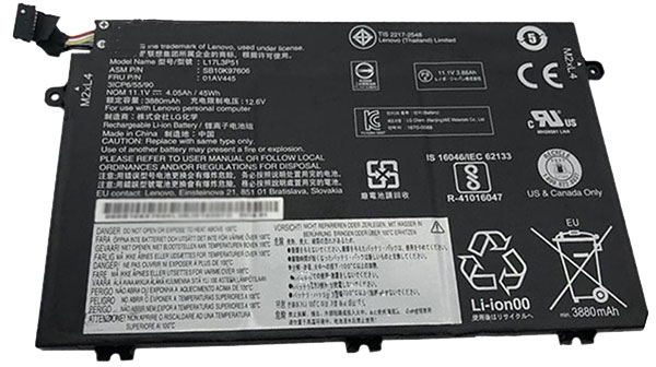 bateria do portátil substituição para Lenovo ThinkPad-E480-Series 