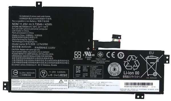 노트북 배터리 에 대한 교체 lenovo L17C3PG0 