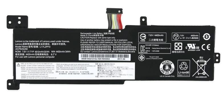 Baterie Notebooku Náhrada za Lenovo L17L2PF0 