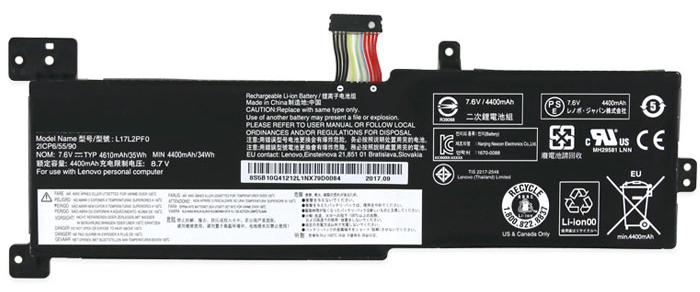 PC batteri Erstatning for LENOVO 5B10Q62140 